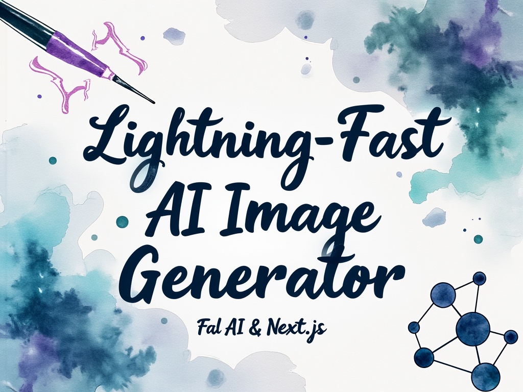 Create a Lightning-Fast AI Image Generator in 5 Minutes with Fal AI and Next.js