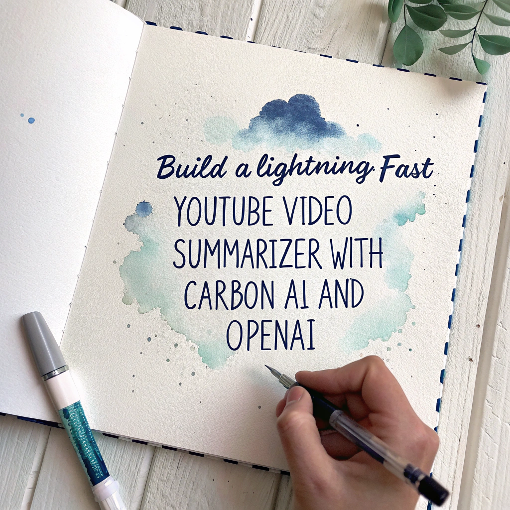 Build a Lightning-Fast YouTube Video Summarizer with Carbon AI and OpenAI